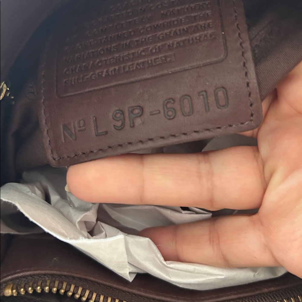 Rare🌹COACH Smooth Brown Leather Shoulder Bag! Bucket bag 6010 VTG Y2K - Picture 8 of 11